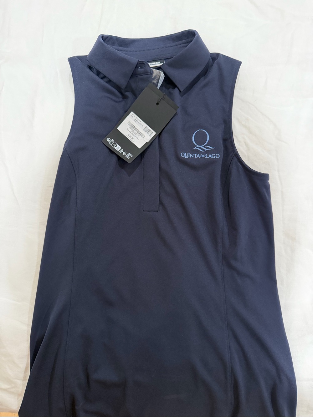 J. Lindeberg sleeveless women’s golf polo navy